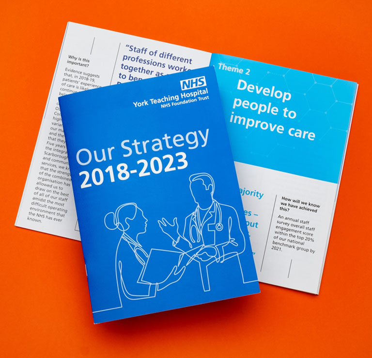 Creating an NHS Trust strategy booklet