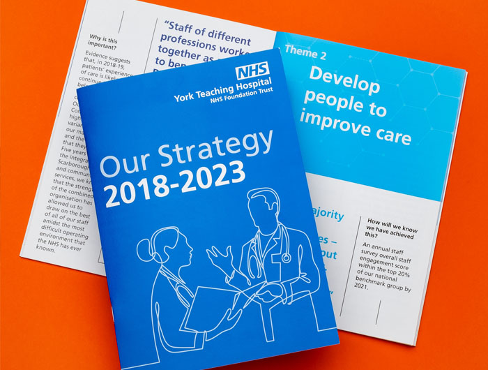 York Teaching Hospital NHS Brochure Design