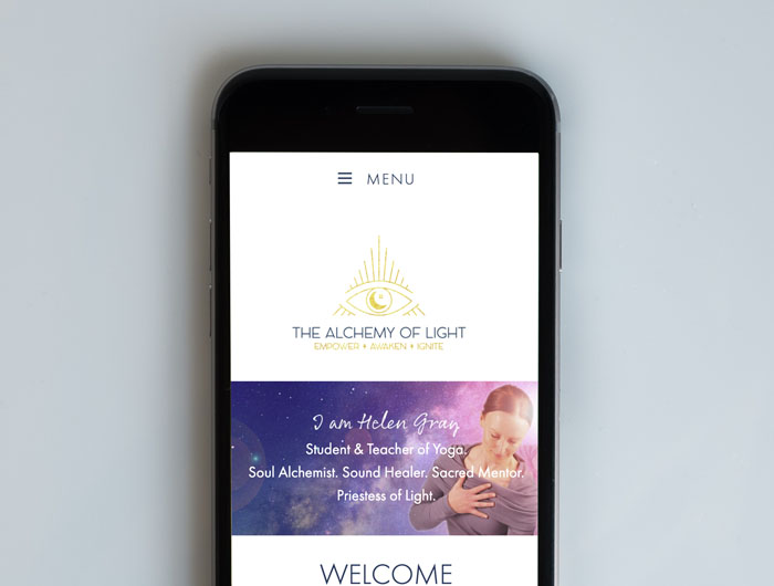 The Alchemy of Light Website Mobile