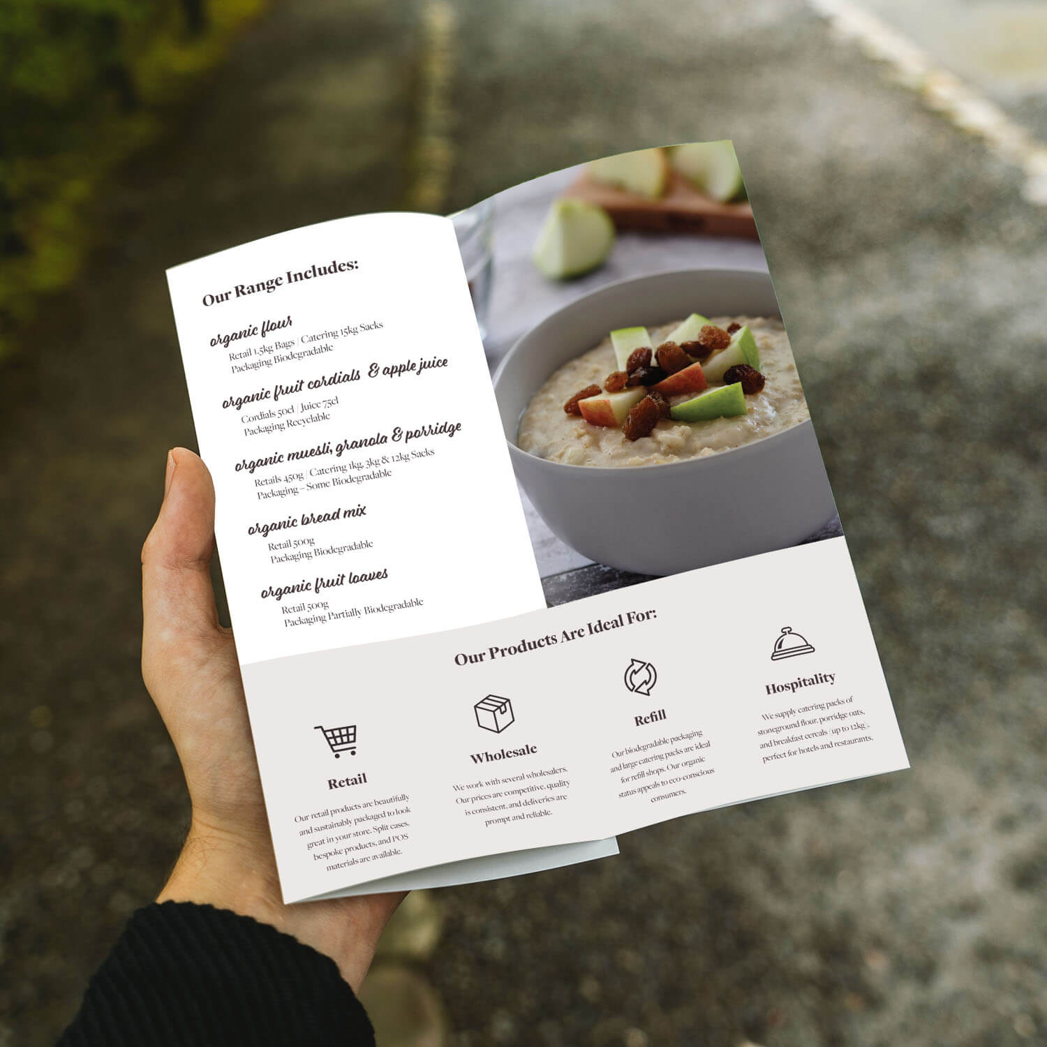 Side Oven Bakery Trifold Leaflet