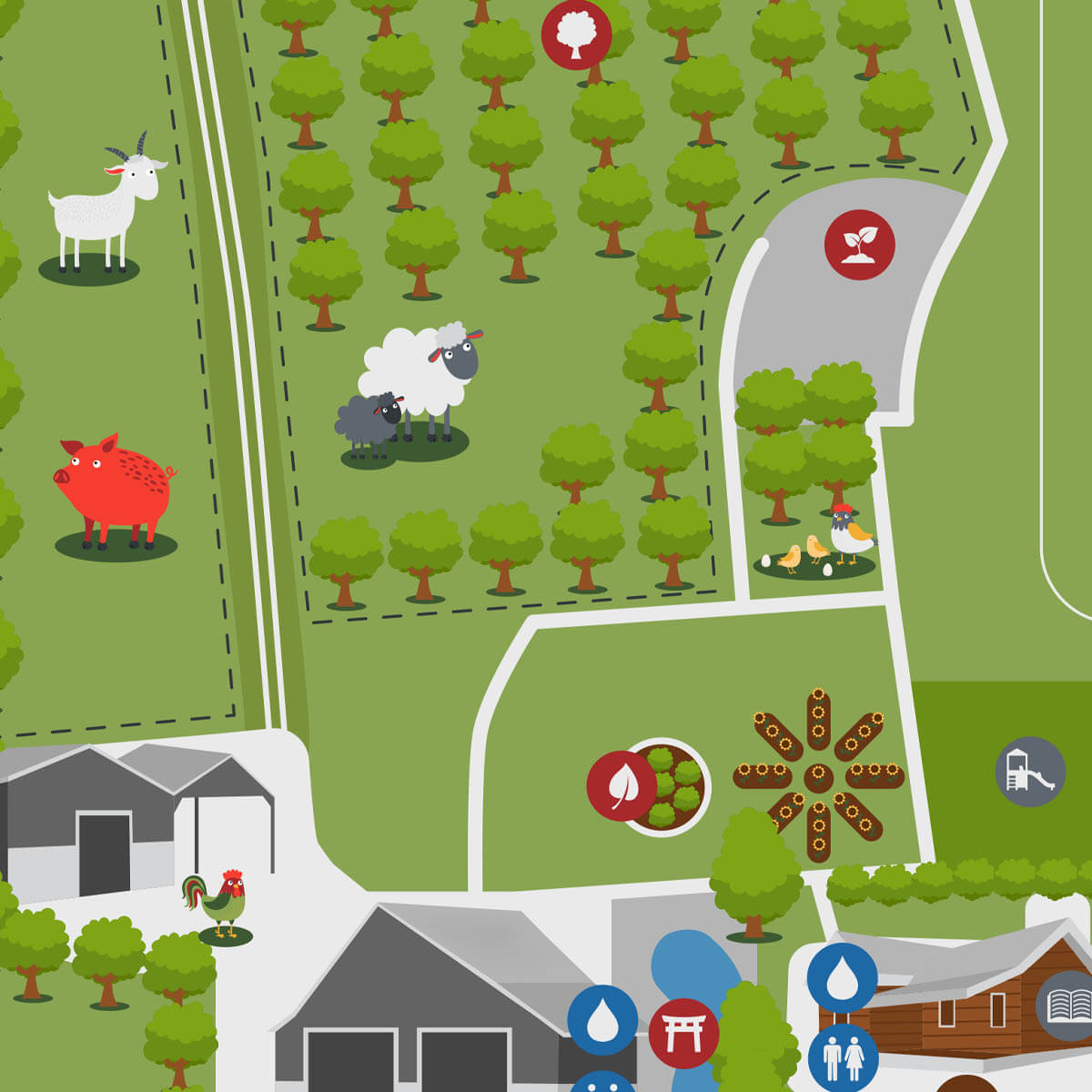 Densholme Farm Map Design