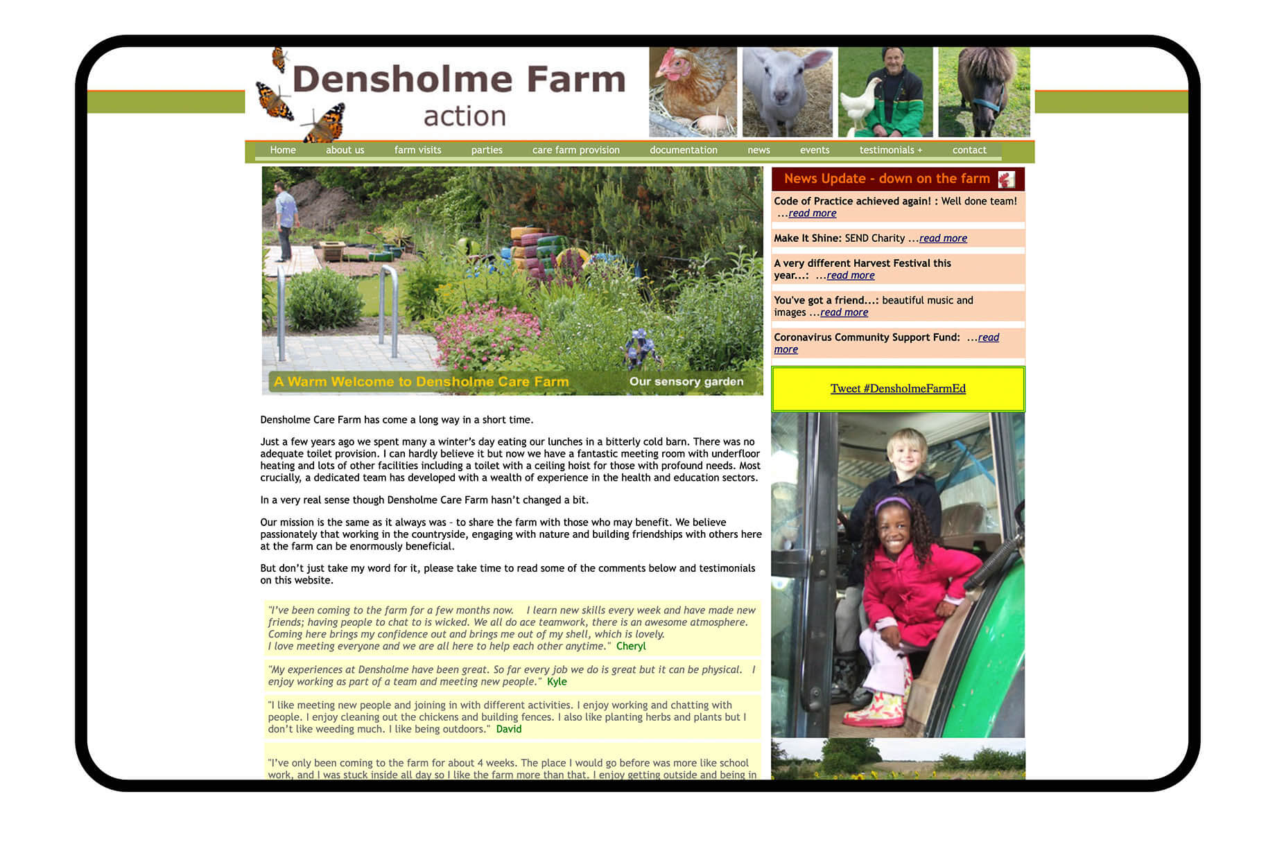 Densholme Old Website