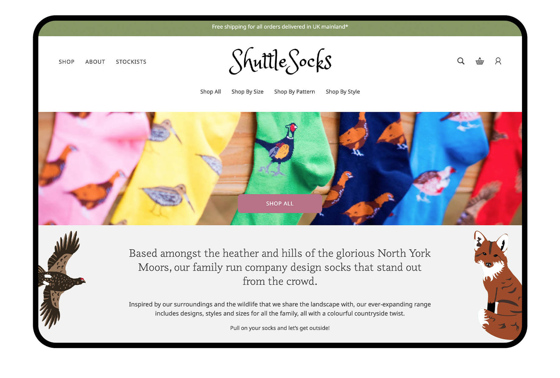 Shuttlesocks E-commerce Website