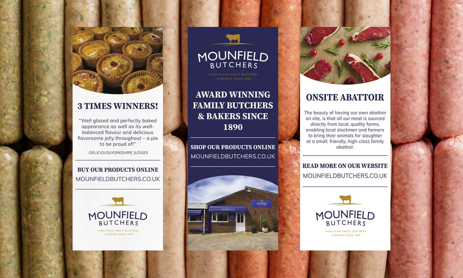 Mounfield Butchers Roller Banners