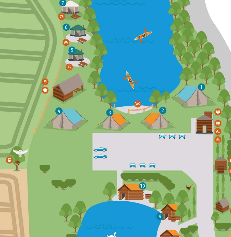 Kingfisher Lakes Map