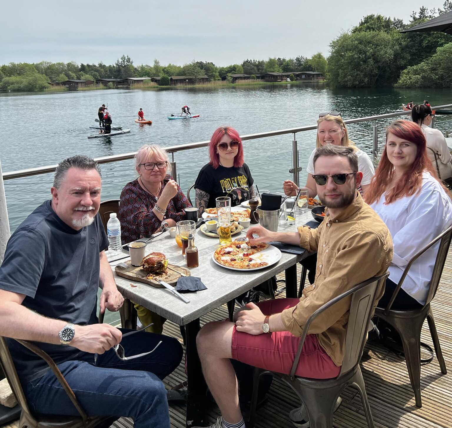 Holler Team enjoying a work outing. From left to right: Mark, Lynn, Jemima, Joe, Michele and Sophie