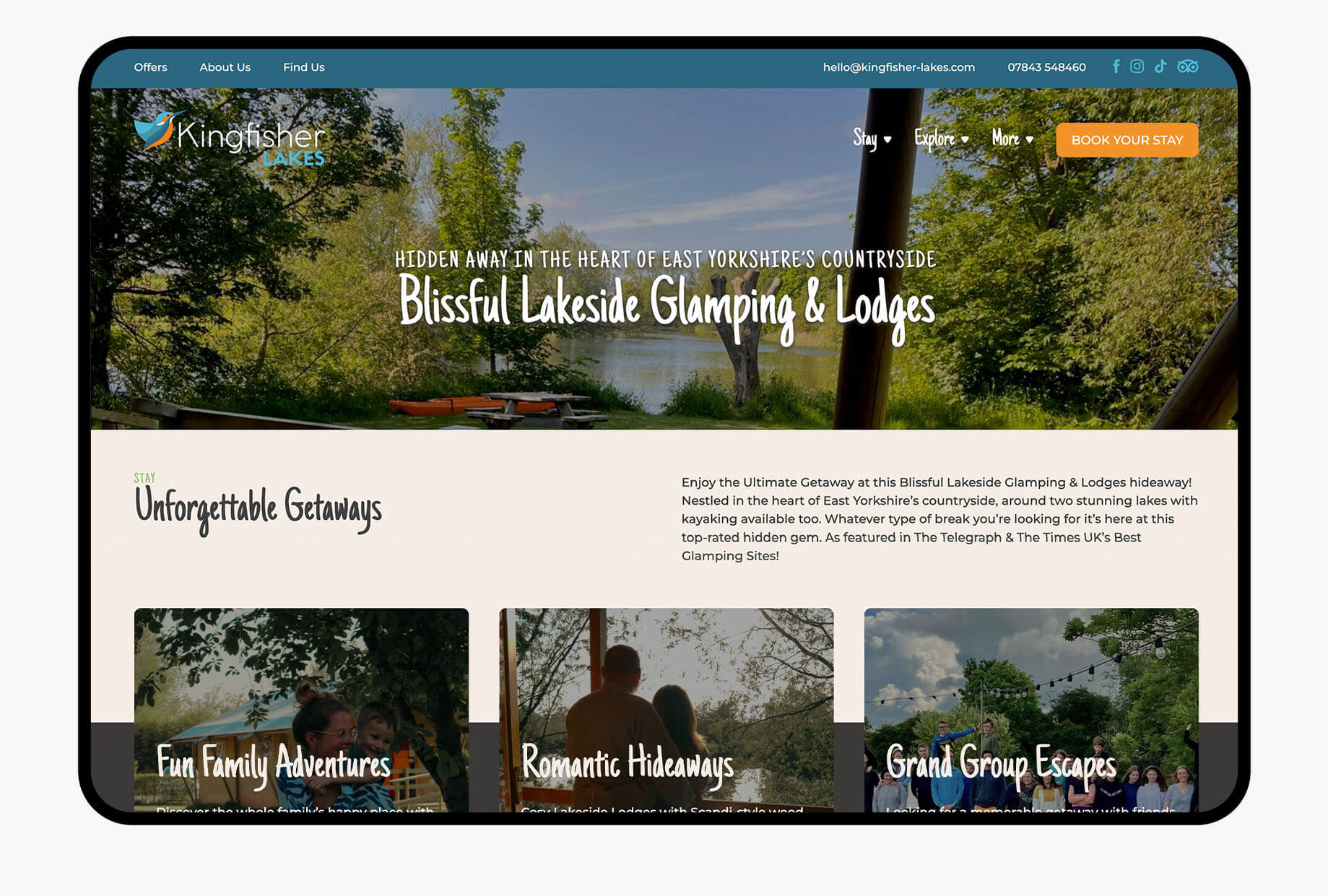 Kingfisher Lakes New Website 2024